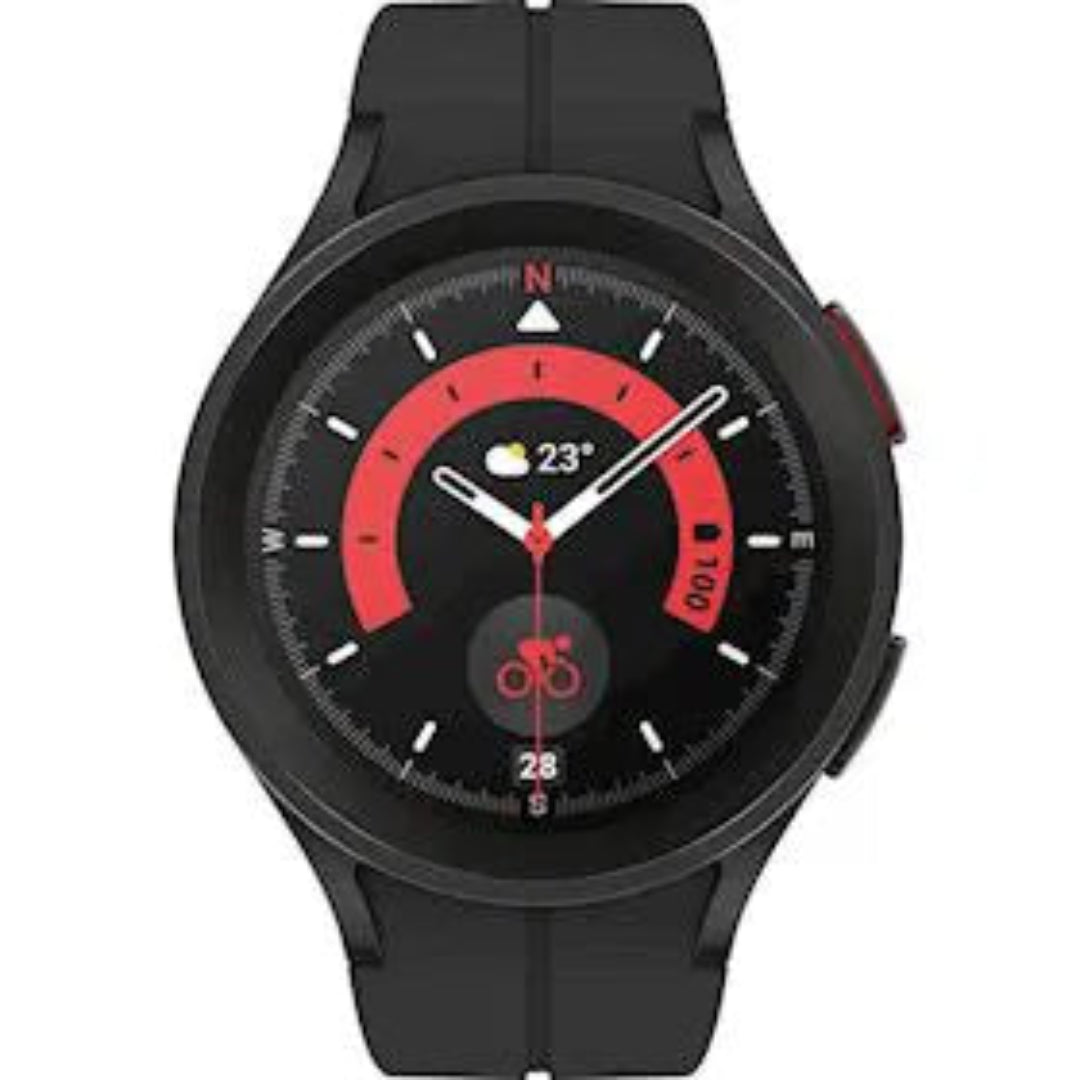 Samsung Galaxy Watch 5 Pro 45mm, Bluetooth/GPS - Black Titanium Refurbished Good