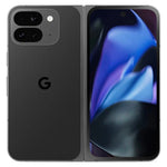 Google Pixel 9 Pro Fold 5G refurbished SIM free smartphone with dual screens and sleek design, showing the device's front and folded view.