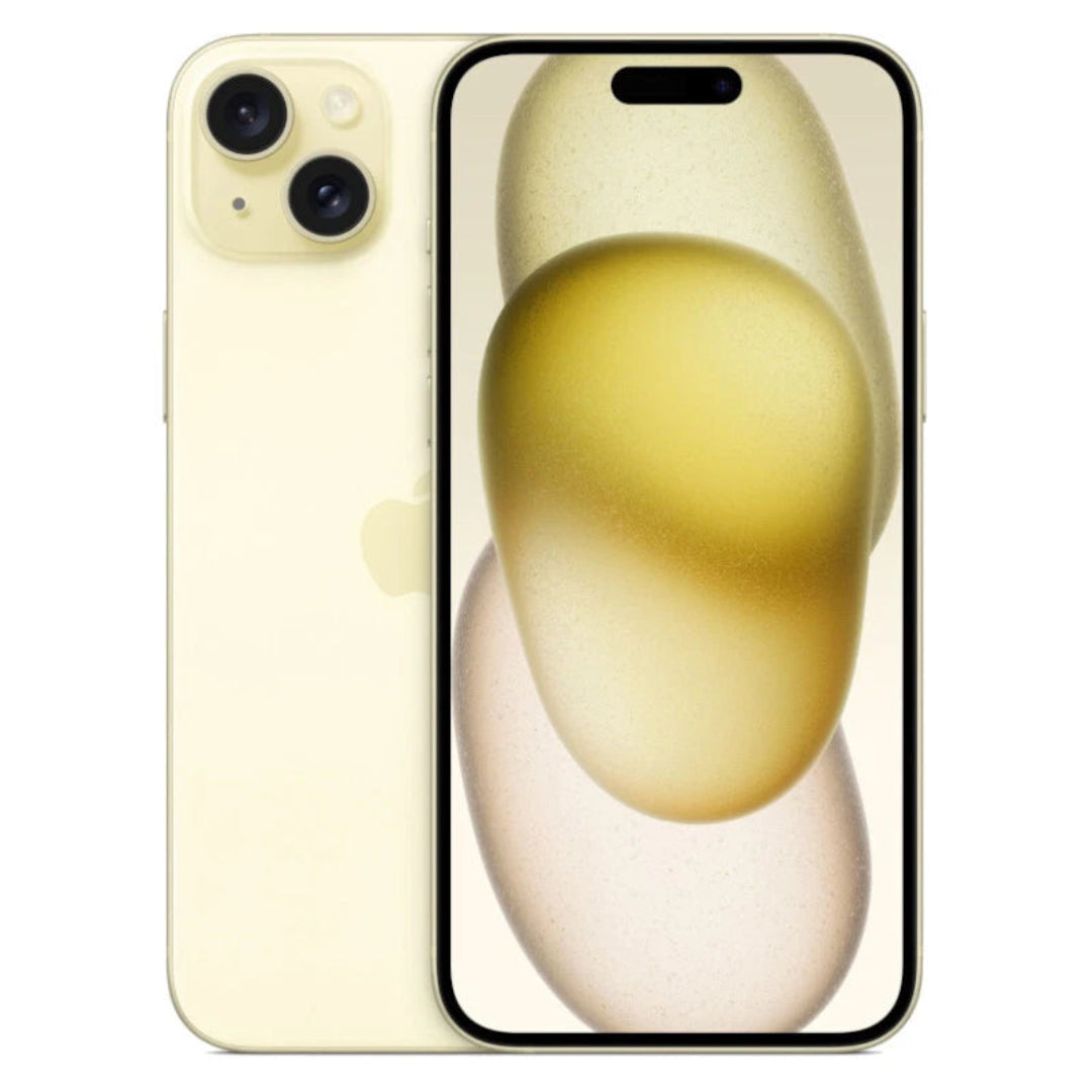 Refurbished Google Apple iPhone 15 5G SIM free smartphone with sleek design and screen display.