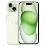 Refurbished Google iPhone 15 5G SIM free smartphone with sleek design and vibrant display, shown in a close-up view.