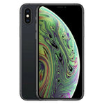 Refurbished Apple iPhone XS Max SIM-free by Handtec showing the front screen and sleek design.