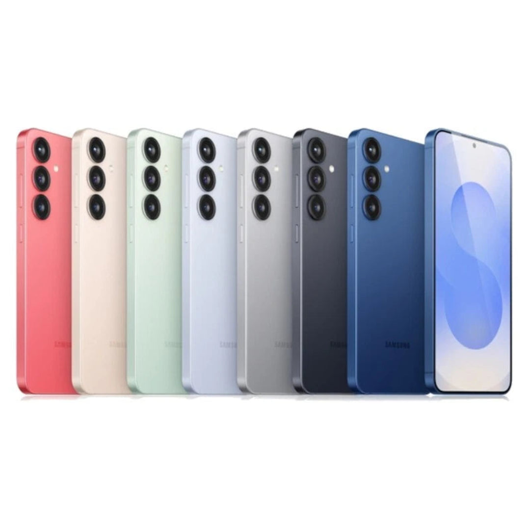 Refurbished Samsung Galaxy S25 Plus 5G smartphone with large screen and sleek design, shown in black color.