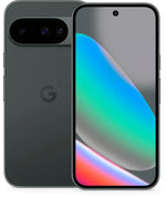 Refurbished Google Pixel 10 smartphone in Obsidian color with 128GB storage, unlocked, showing the front display and sleek design.