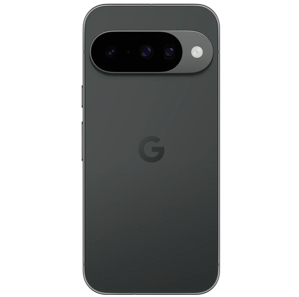Refurbished Google Pixel 10 smartphone in Obsidian color with 128GB storage, unlocked and in pristine condition.