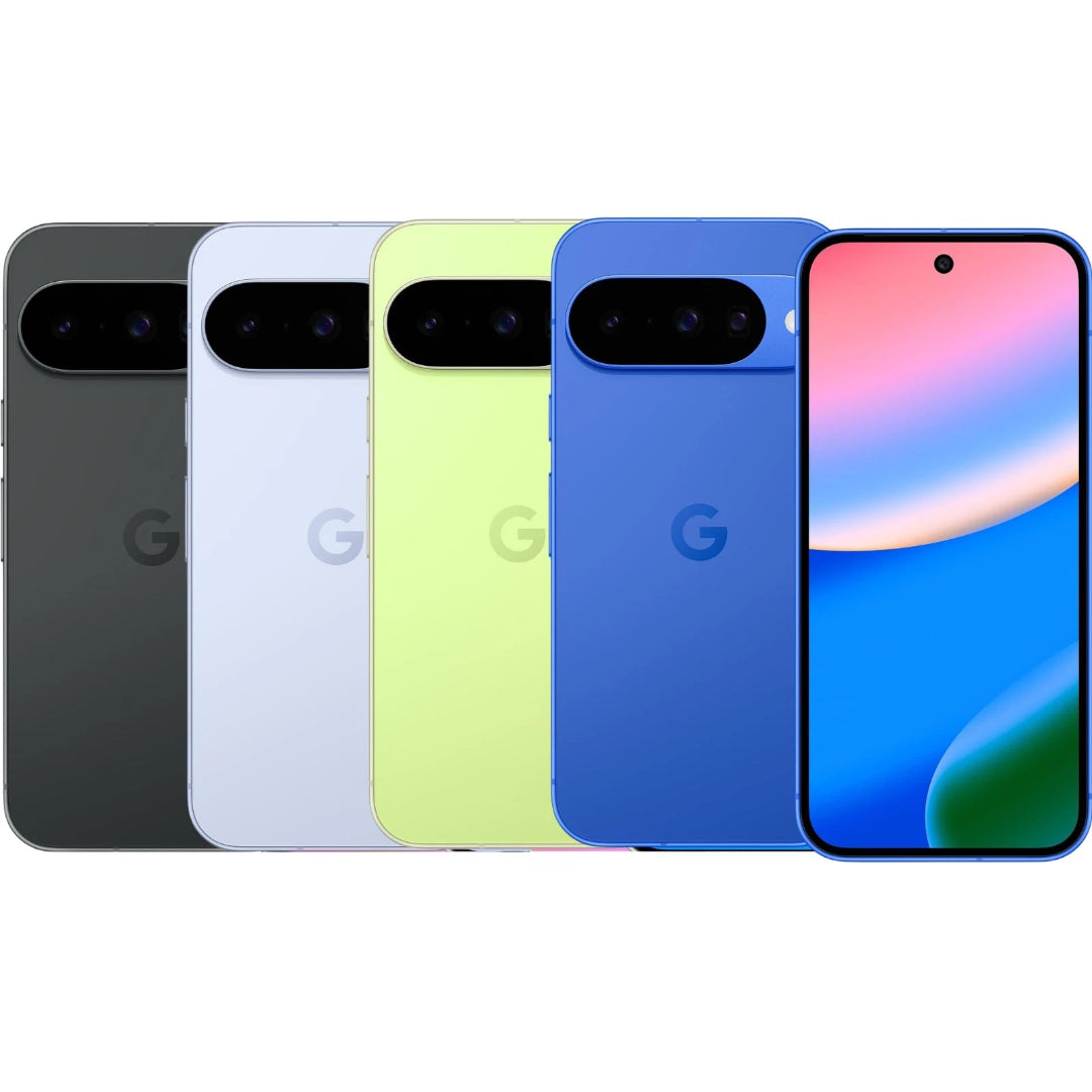 Refurbished Google Pixel 10 5G smartphone with sleek design, displayed in a natural setting, showcasing its modern look.