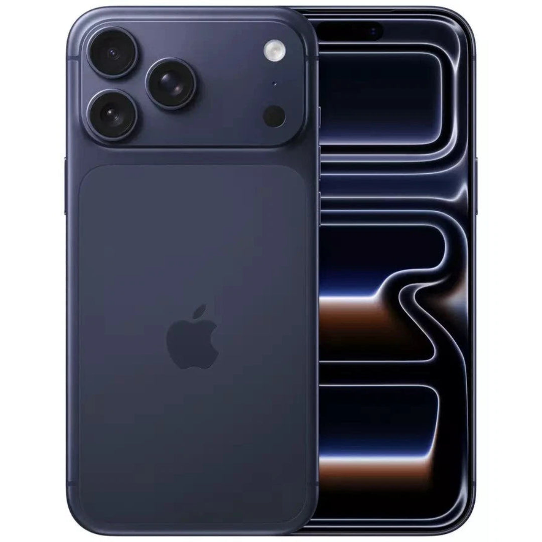 Refurbished Apple iPhone 17 Pro Max 5G with sleek design, large display, and triple-camera system on the back.