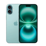 Refurbished Apple iPhone 16 Plus 5G SIM free smartphone in black with large display and sleek design.