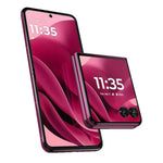 Refurbished Samsung Motorola Razr 60 Ultra flip smartphone displaying its sleek design and foldable screen.