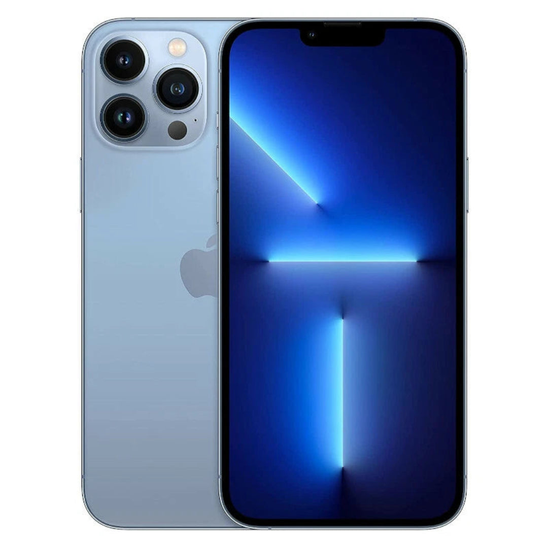 Refurbished Apple iPhone 13 Pro unlocked smartphone with triple camera system and sleek design.