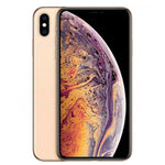 Refurbished Apple iPhone XS Max SIM-free variant with large screen and sleek design, displayed in a natural angle.