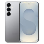 Refurbished Samsung Galaxy S25 Plus 5G smartphone with sleek design and large display, from the front view.