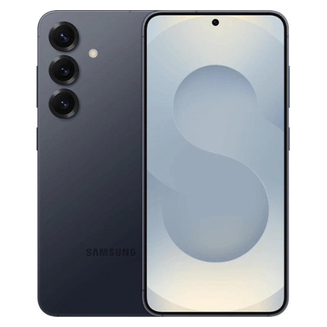 Refurbished Samsung Galaxy S25 Plus 5G smartphone with sleek design, displayed in a close-up shot highlighting its screen.
