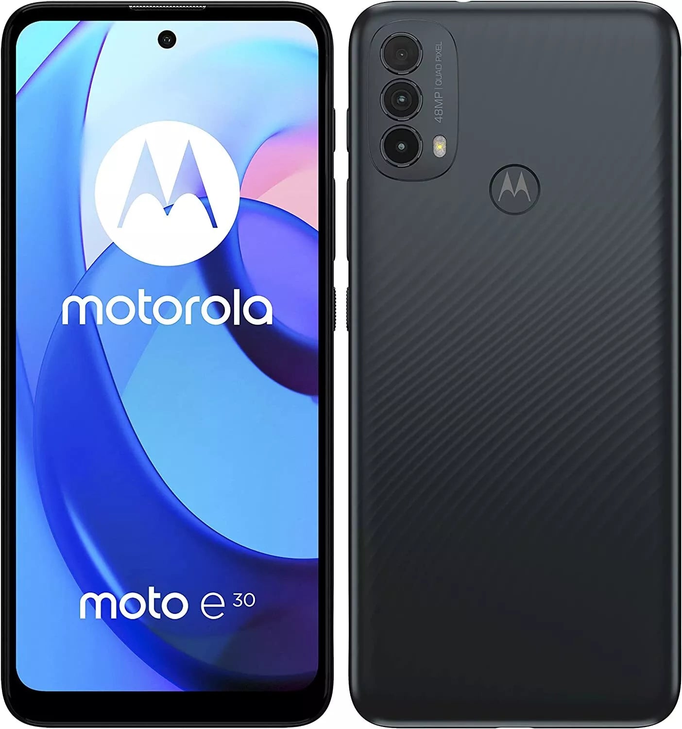 Motorola moto E30 32GB Black Dual SIM Unlocked Refurbished Pristine