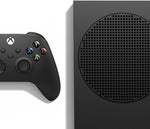 Refurbished Microsoft Xbox Series S gaming console with 1TB storage and black controller, in good condition.