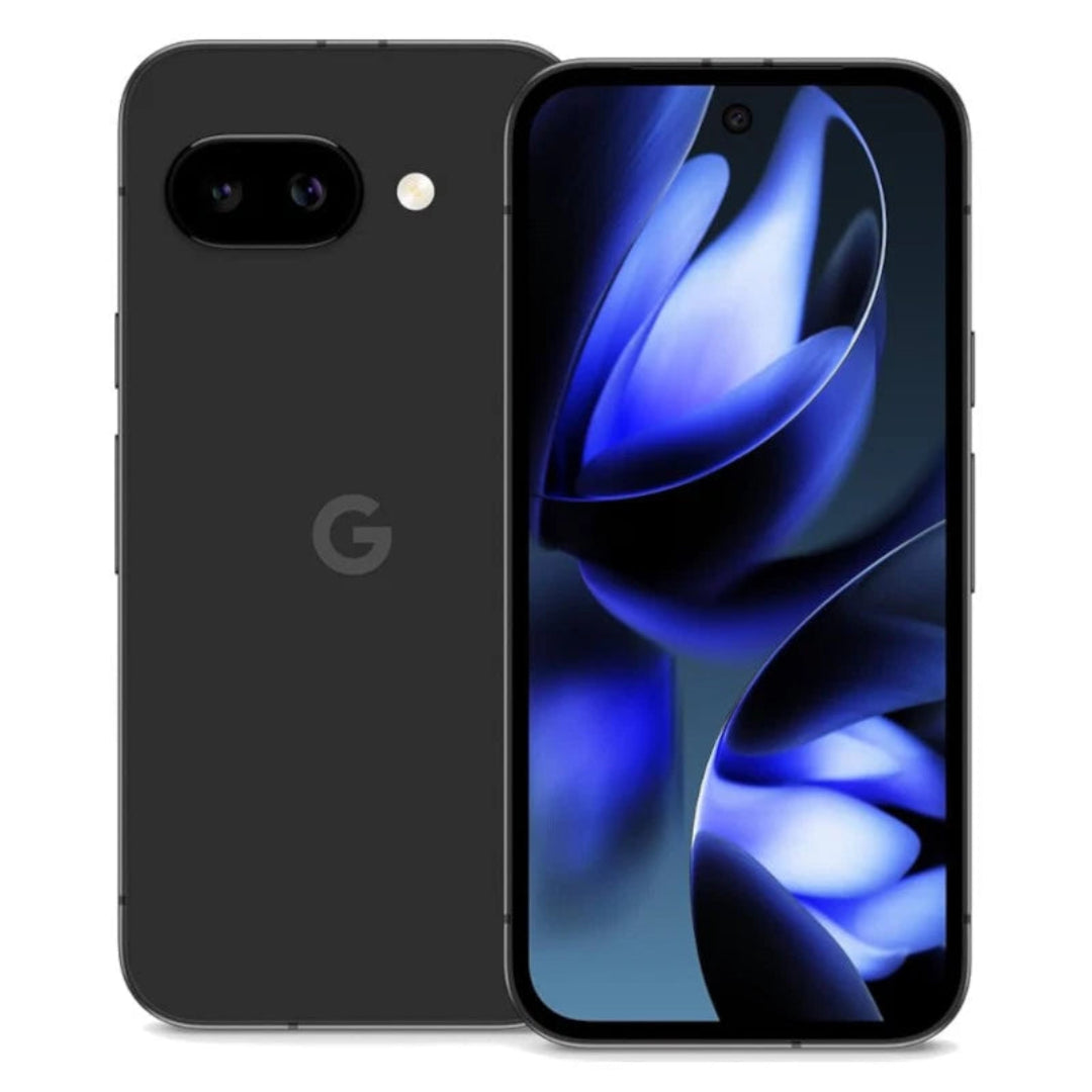 Refurbished Google Pixel 9a 5G smartphone, unlocked and SIM free, showing the device with a sleek design and vibrant display.