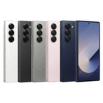 Samsung Galaxy Z Fold6 5G refurbished unlocked foldable smartphone displayed with its unfolded screen and sleek design.