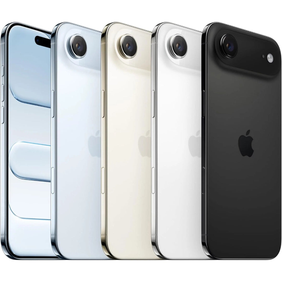 Refurbished Apple iPhone 17 Air 5G with SIM-free design, sleek smartphone showing its front screen and modern features.