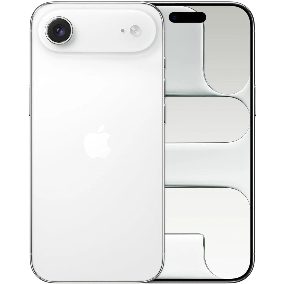 Refurbished Apple iPhone 17 Air 5G with dual cameras and sleek design, displayed on a white background.