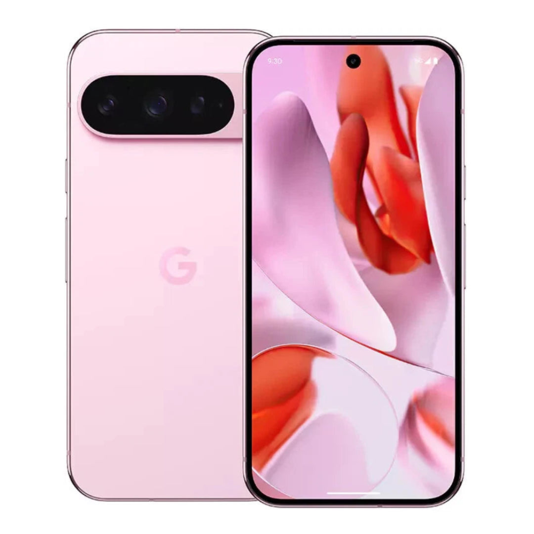 Google Pixel 9 Pro 5G refurbished unlocked smartphone with sleek design and large display, shown in the image.