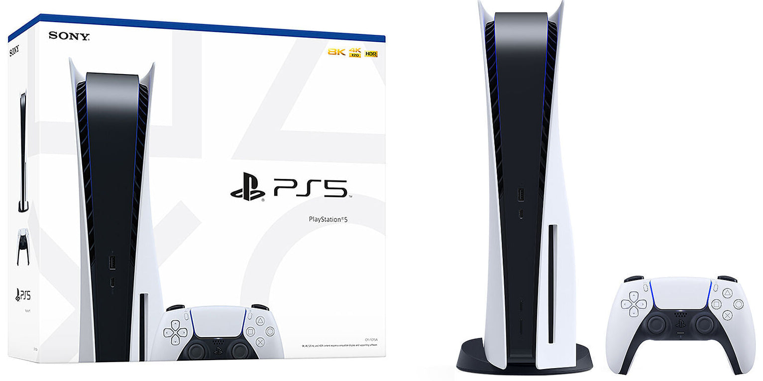 Sony PlayStation 5 (EU Plug) Blu-ray Edition Console 825GB, CFI-1116A - Refurbished Excellent