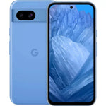 Refurbished Google Pixel 8a 5G unlocked smartphone with dual cameras and sleek design, shown in a close-up image.