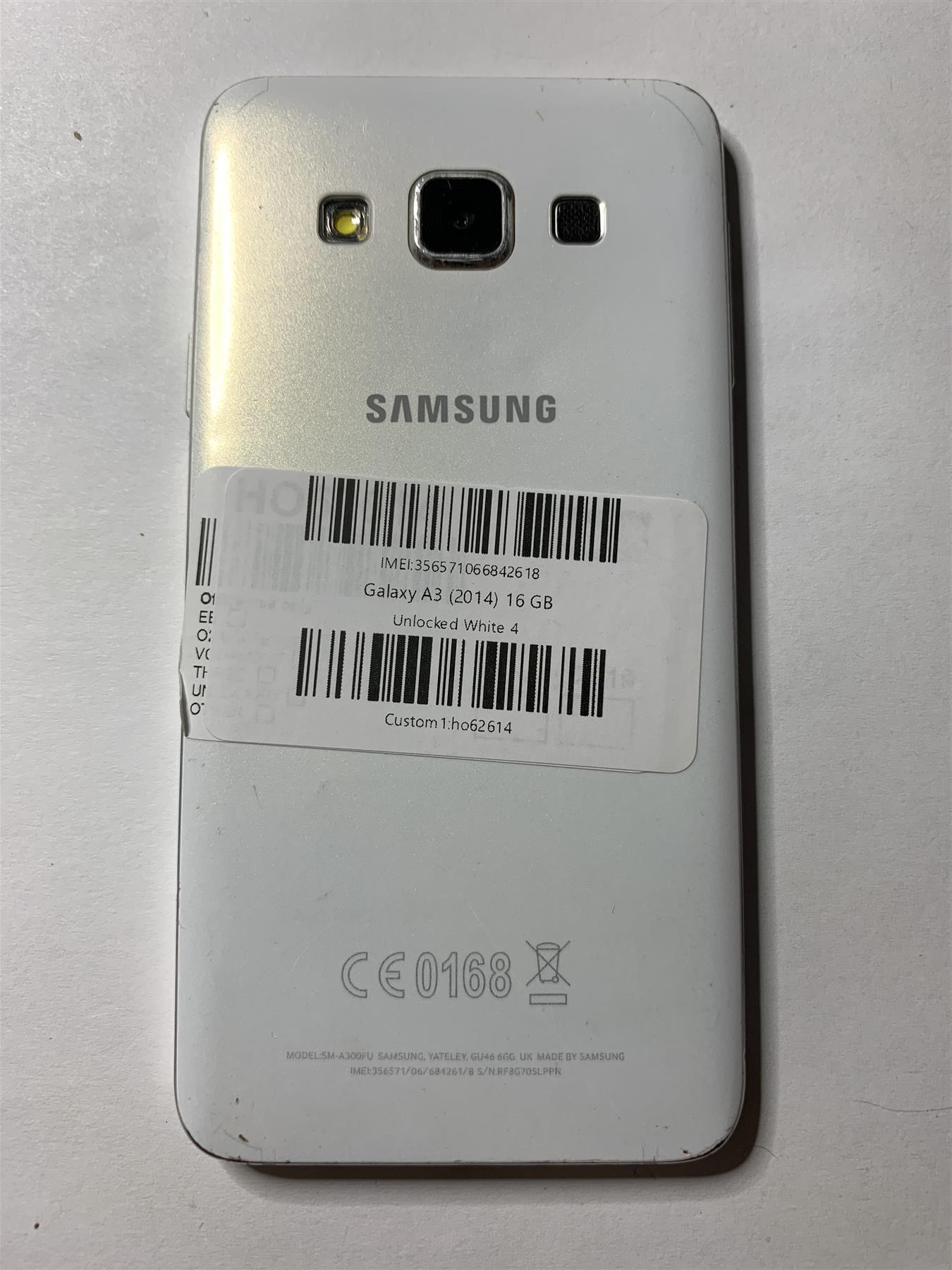 Samsung Galaxy A3 16GB (2015) Pearl White Unlocked - Used