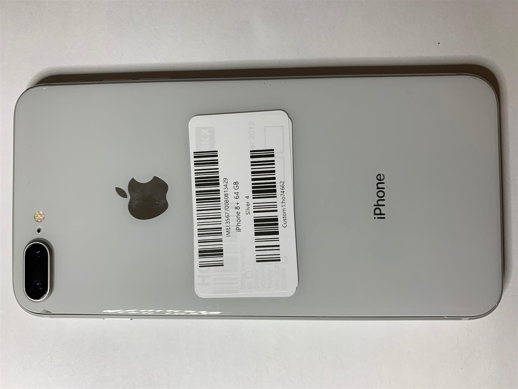 Apple iPhone 8 Plus 64GB Silver Unlocked - Used