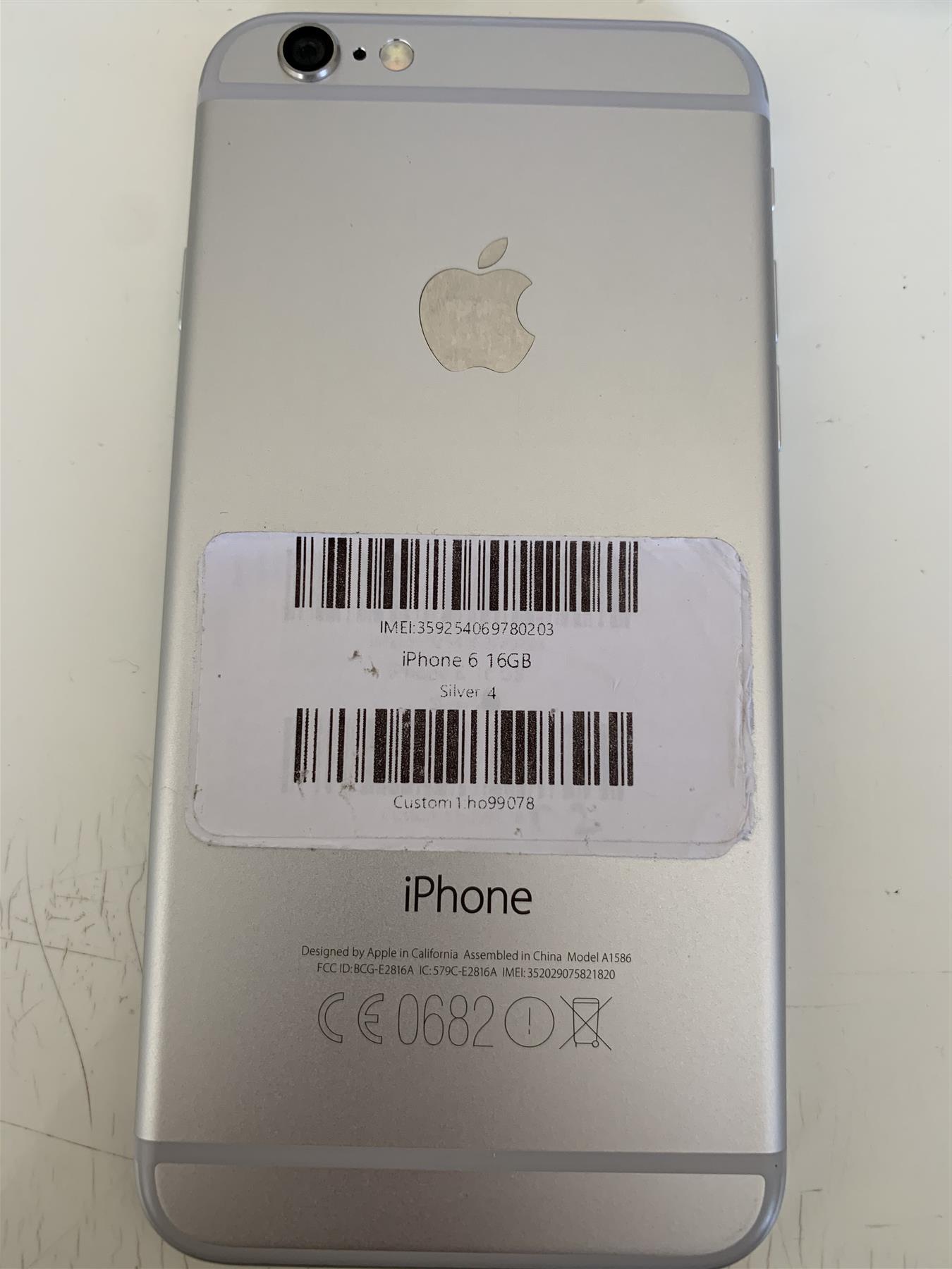 Apple iPhone 6 16GB Silver Three UK Locked - Used