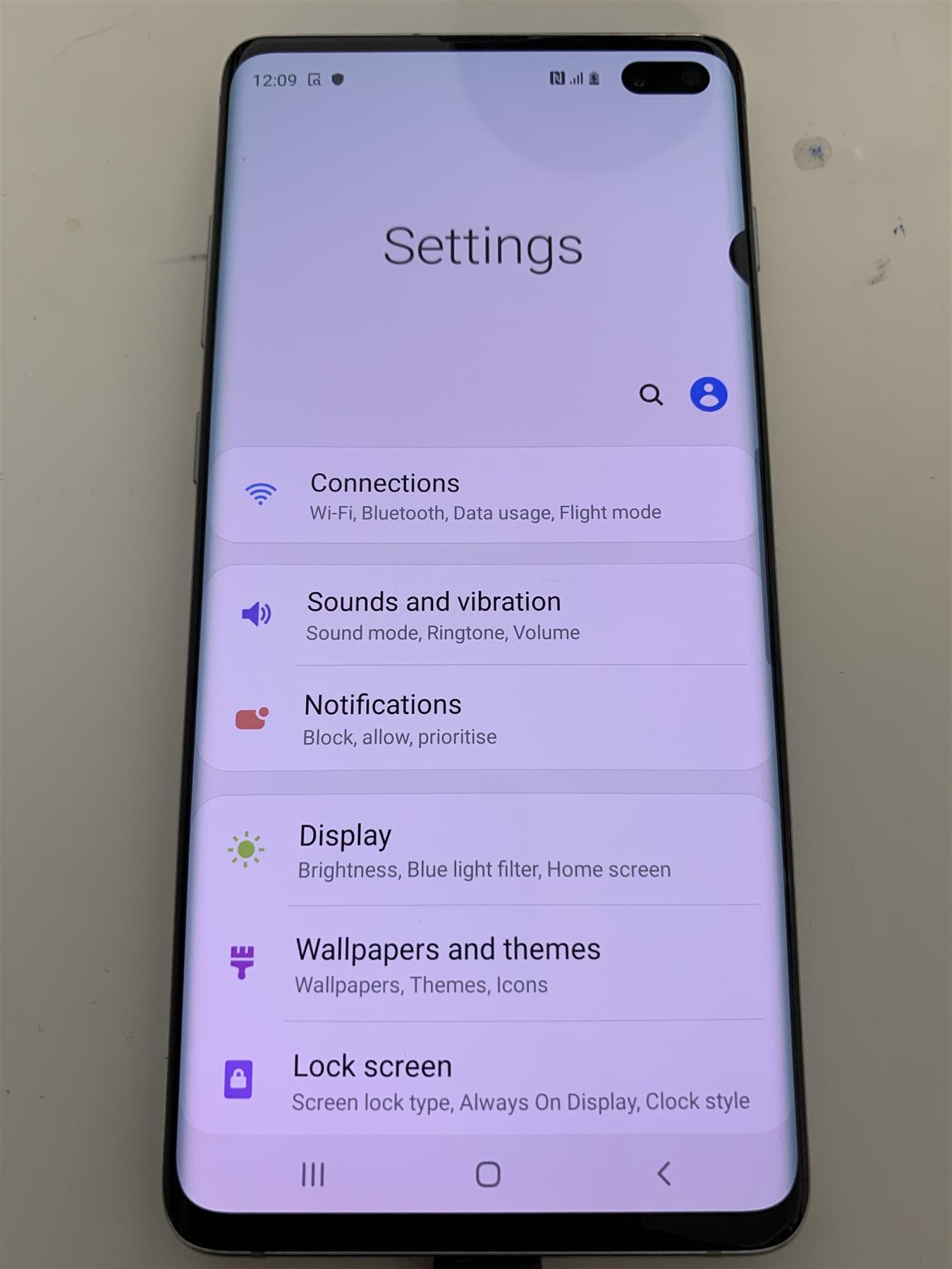 Samsung Galaxy S10 Plus 128GB Prism White Unlocked Used