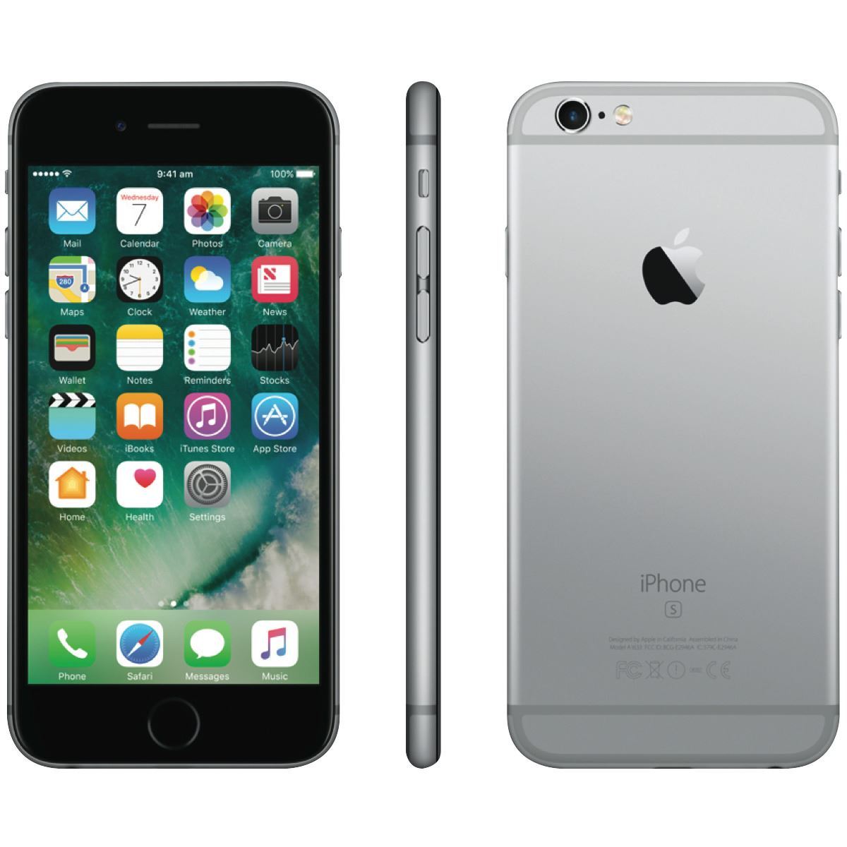 Apple iPhone 6S 128GB Space Grey (No Touch ID) Unlocked Refurbished Excellent