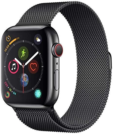 Apple Watch Series 4 44mm GPS + Cellular Black Stainless Steel Refurbished Good