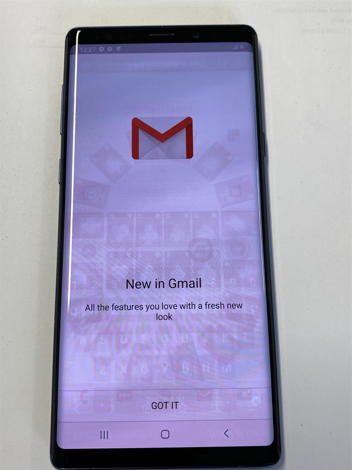 Samsung Galaxy Note 9 128GB Ocean Blue - Used