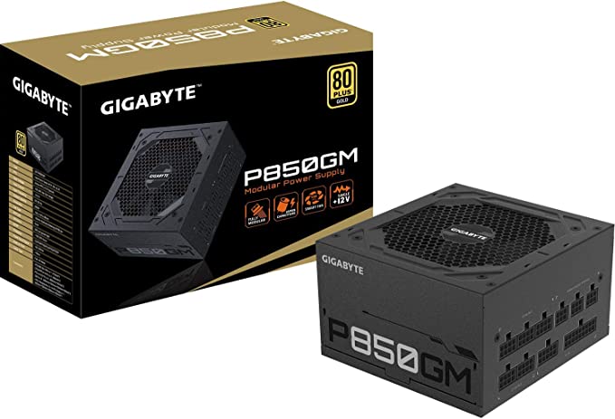 GIGABYTE P850GM V2, 850W, 80+ Plus Gold, Fully Modular Power Supply