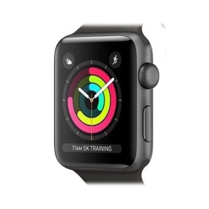 Apple Watch Series 3 42mm Space Grey Aluminium GPS Refurbished Excellent