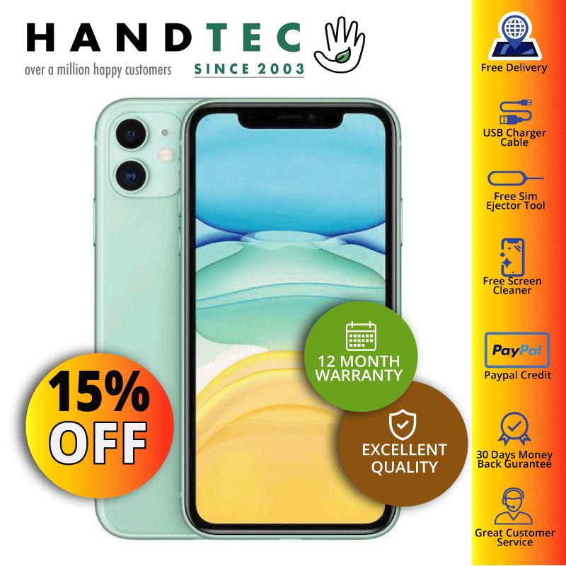 Apple iPhone 11 64GB, Green Unlocked (No Face ID) Refurbished Excellent