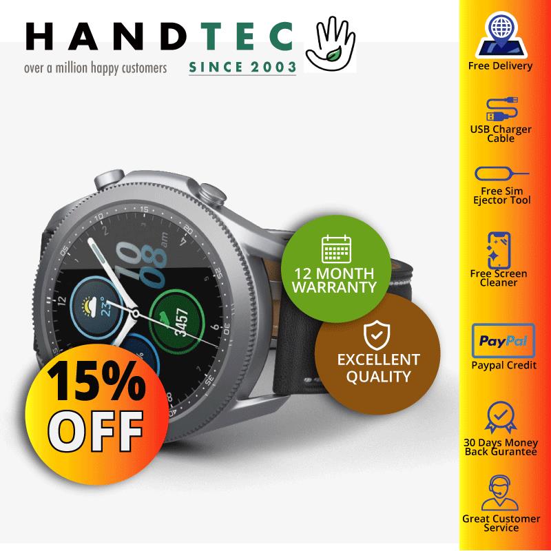 Samsung Galaxy Watch 3 Mystic Silver 41mm (Bluetooth) Refurbished Excellent