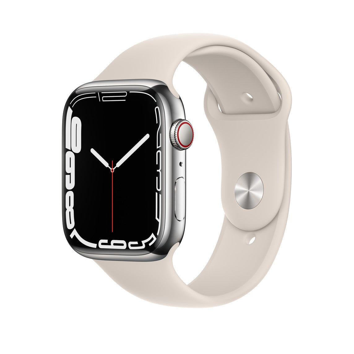 Apple Watch Series 7 GPS + Cellular 45mm Silver Refurbished Excellent