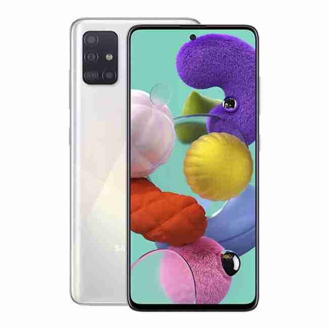 Samsung Galaxy A51 128GB Prism Crush White Unlocked Refurbished Pristine