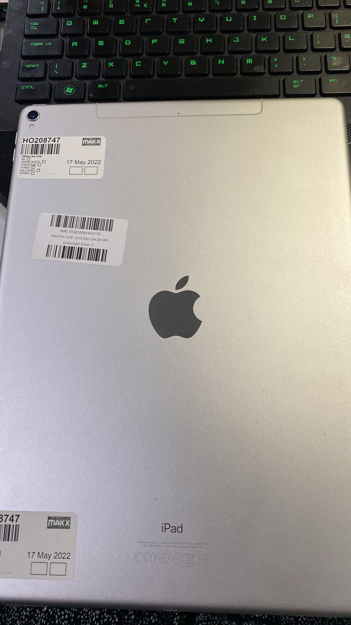 Apple iPad Pro 12.9 (2017) 64GB WiFi+data Silver - Used