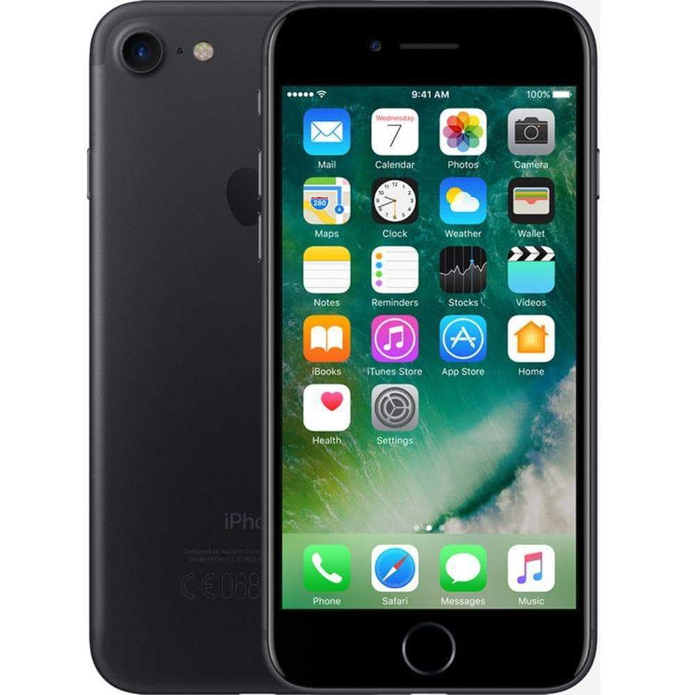 Apple iPhone 7 256GB Matte Black (O2) - Refurbished Excellent Sim Free cheap
