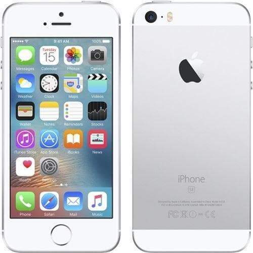 Apple iPhone SE 64GB, Silver (Unlocked) - Refurbished