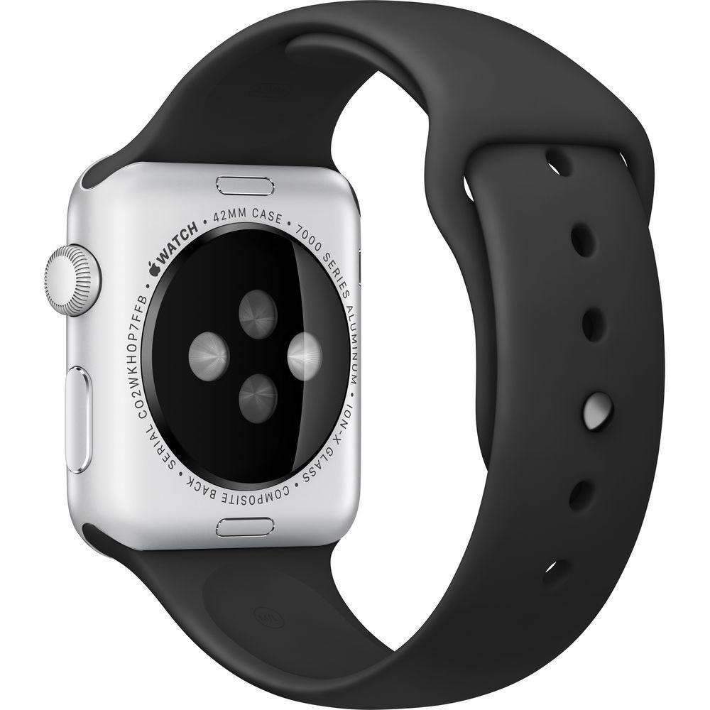 Apple Watch Series 42mm Silver Aluminium Case with Silicon Band