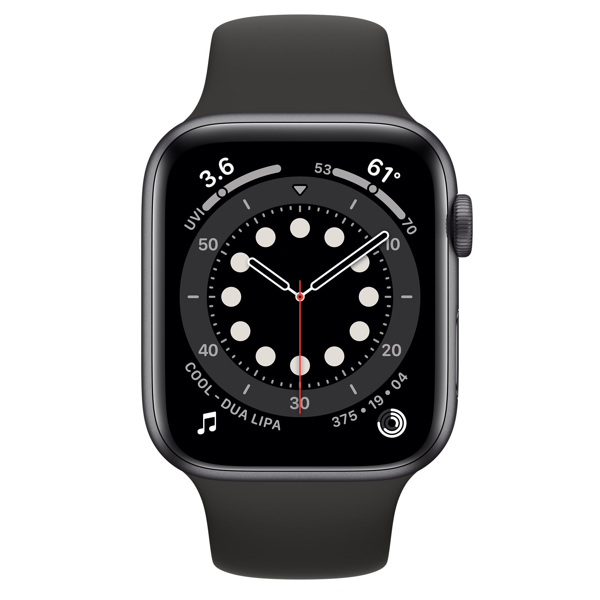 Apple Watch Series 6 GPS - 44mm Space Black Aluminium Refurbished Excellent