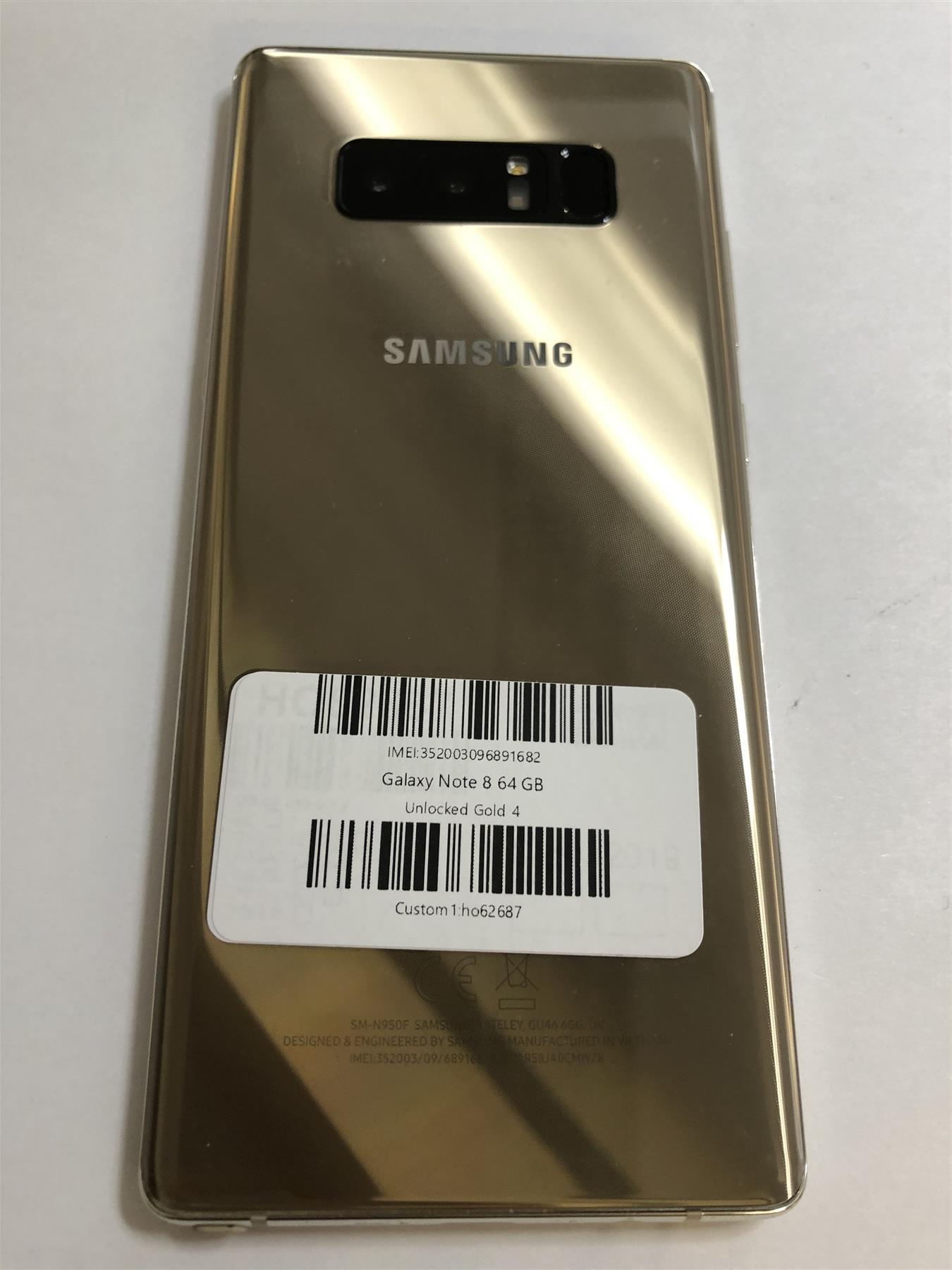 Samsung Galaxy Note 8 64GB Maple Gold - Used