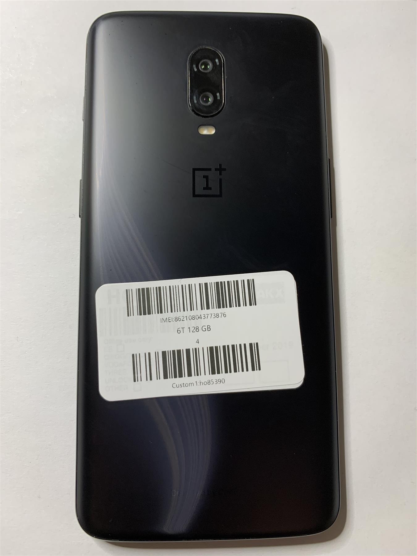 OnePlus 6T 128GB Midnight Black Unlocked - Used