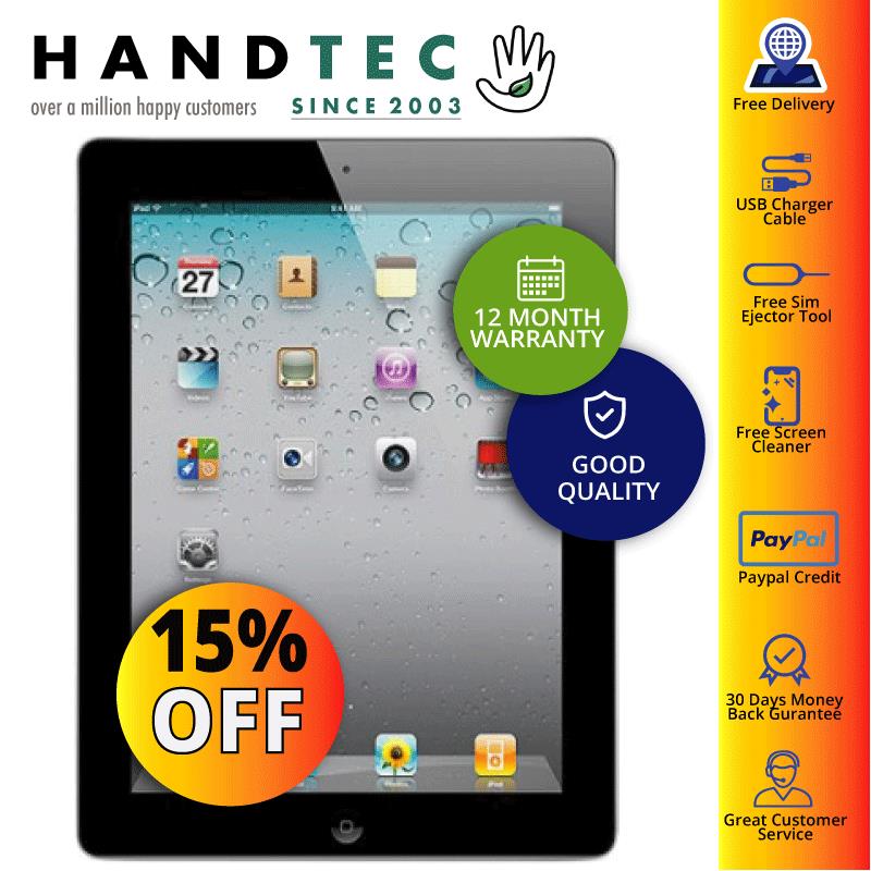 Apple iPad 2nd Gen WiFi 64GB Black Refurbished Good