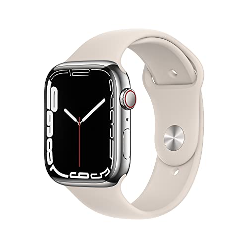 Apple Watch Series 7 GPS + Cellular 45mm Silver Stainless Steel Refurbished Excellent