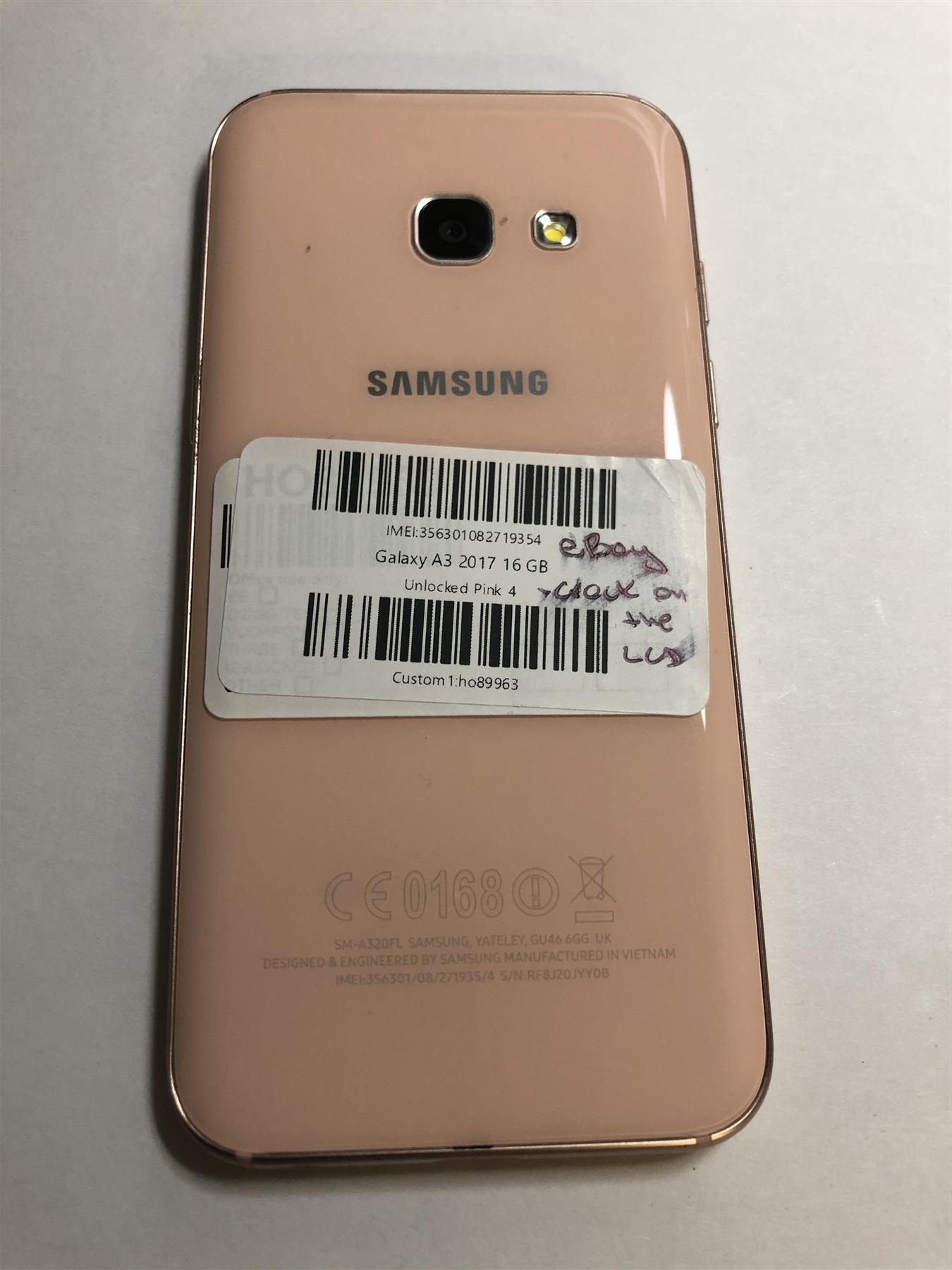 Samsung Galaxy A3 (2017) 16GB Peach Cloud Unlocked Used