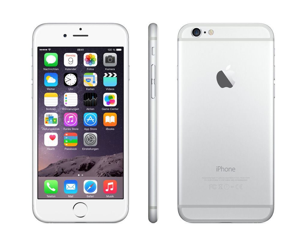 Apple iPhone 6 128GB White/Silver Unlocked (No Touch ID) Refurbished Pristine