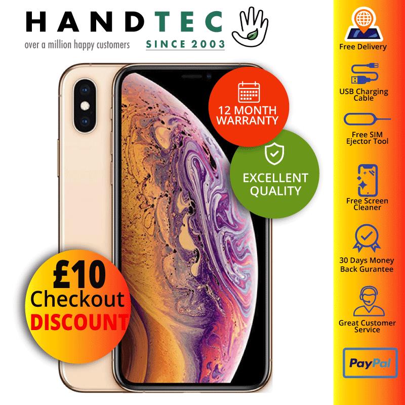 Apple iPhone XS Max 64GB Gold (No Face ID) Unlocked Refurbished Excellent